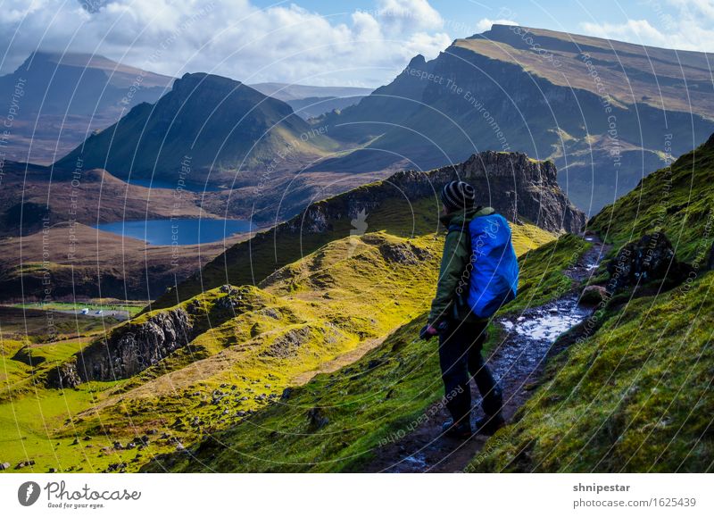 The Quiraing Ferien & Urlaub & Reisen Tourismus Ausflug Ferne Freiheit Berge u. Gebirge wandern Mensch maskulin Freundschaft 1 30-45 Jahre Erwachsene Natur