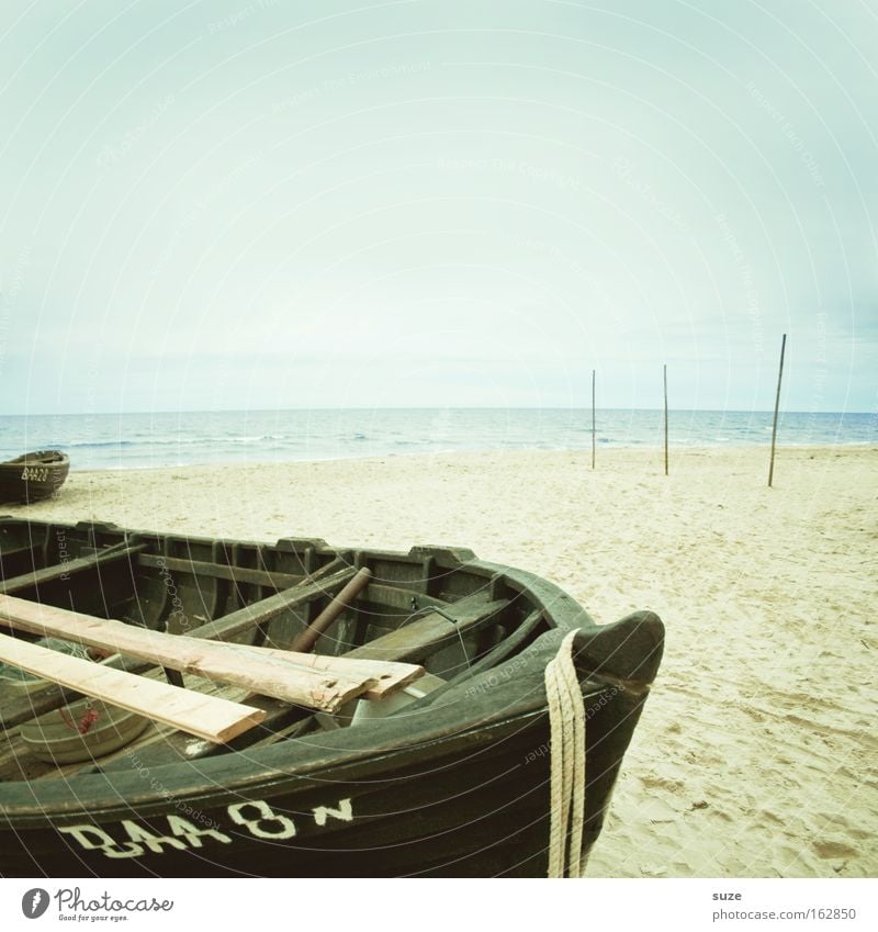 Stillstand Erholung ruhig Freizeit & Hobby Ferien & Urlaub & Reisen Ausflug Freiheit Strand Meer Insel Wasser Himmel Horizont Küste See Hafen Wasserfahrzeug