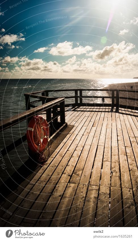 Sellin Ferien & Urlaub & Reisen Freiheit Mensch Umwelt Natur Landschaft Wasser Himmel Wolkenloser Himmel Horizont Klima Schönes Wetter Ostsee Rügen Deutschland