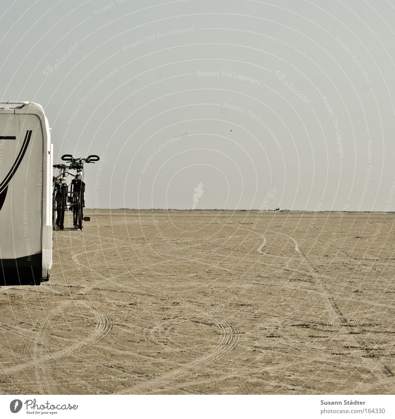 Am Strand von Römö II Farbfoto Gedeckte Farben mehrfarbig Außenaufnahme Menschenleer Textfreiraum rechts Textfreiraum oben Textfreiraum unten Textfreiraum Mitte