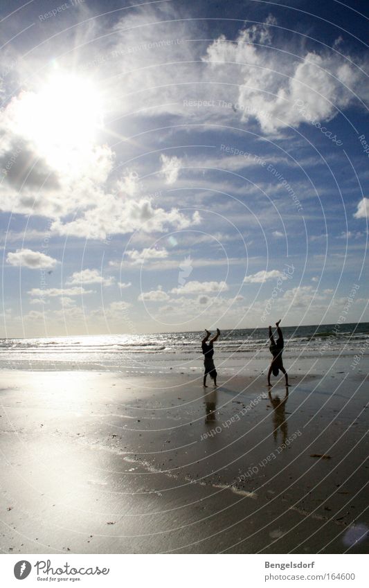 meer flucht Farbfoto gedeckte Farben Außenaufnahme Tageslicht Licht Schatten Kontrast Silhouette Reflexion & Spiegelung Lichterscheinung Lichtquelle Sonnenlicht