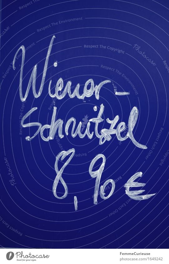 Schnitzeltag! Lebensmittel Ernährung Mittagessen Abendessen Schriftzeichen Ziffern & Zahlen genießen Schilder & Markierungen Werbung Preisschild Preisangabe