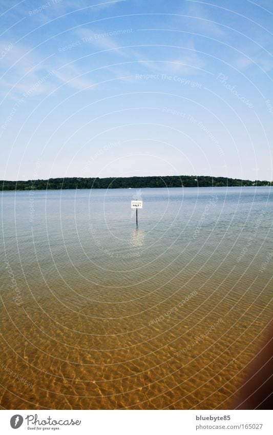 Nichtschwimmer Farbfoto Außenaufnahme Menschenleer Tag Licht Zentralperspektive Umwelt Natur Landschaft Wasser Himmel Sonnenlicht Schönes Wetter Wärme Wellen