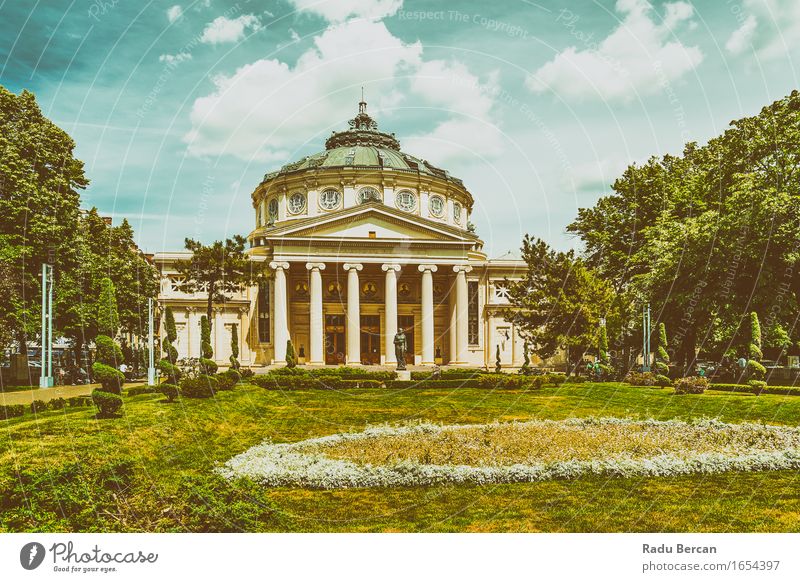 Das rumänische Athenaeum George Enescu (rumänisches Athenäum) Städtereise Sommer Architektur Theater Opernhaus Der Rumäne Athenaeum George Enescu Rumänien