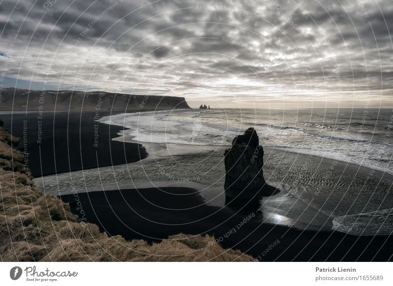 Reynisfjara schön Leben harmonisch Wohlgefühl Sinnesorgane Ferien & Urlaub & Reisen Abenteuer Ferne Freiheit Sightseeing Expedition Camping Strand Meer Insel