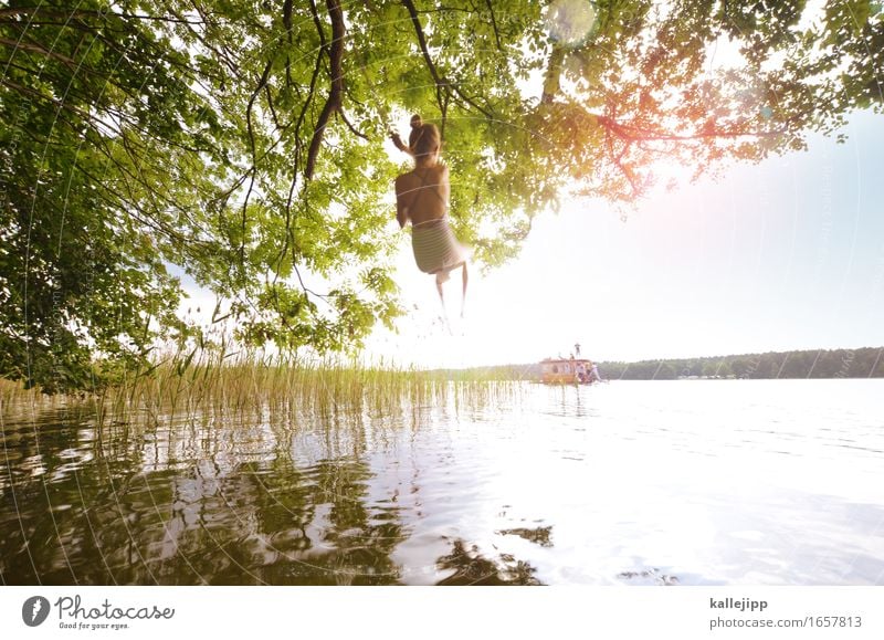 mit schwung Freizeit & Hobby Spielen Ferien & Urlaub & Reisen Tourismus Ausflug Abenteuer Sommer Sommerurlaub Sonne Insel Wellen Mensch feminin Mädchen 1