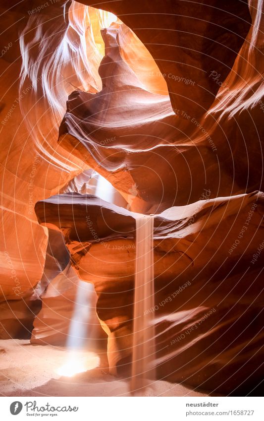 Antelope Canyon V Natur Erde Sand Sonne Sonnenlicht Schlucht Stein außergewöhnlich fantastisch natürlich braun gelb gold orange schön Abenteuer ästhetisch