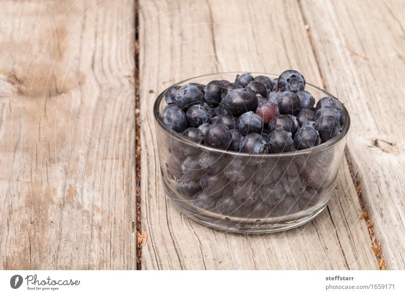 Klarglasschüssel reife Blaubeeren Lebensmittel Frucht Ernährung Essen Frühstück Picknick Bioprodukte Vegetarische Ernährung Diät Schalen & Schüsseln Lifestyle