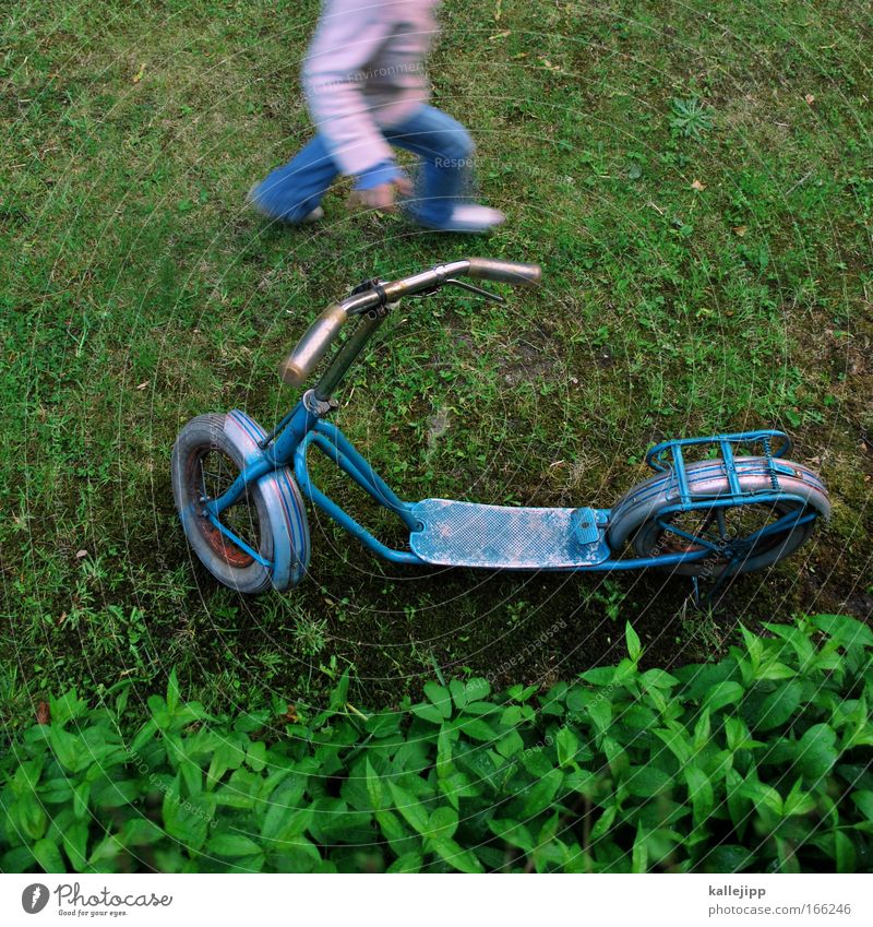 miracoli ist fertig Tag Spielen Kinderspiel Mädchen Arme Beine Fuß 1 Mensch 3-8 Jahre Kindheit Pflanze Grünpflanze Garten Park Wiese Verkehr Verkehrsmittel