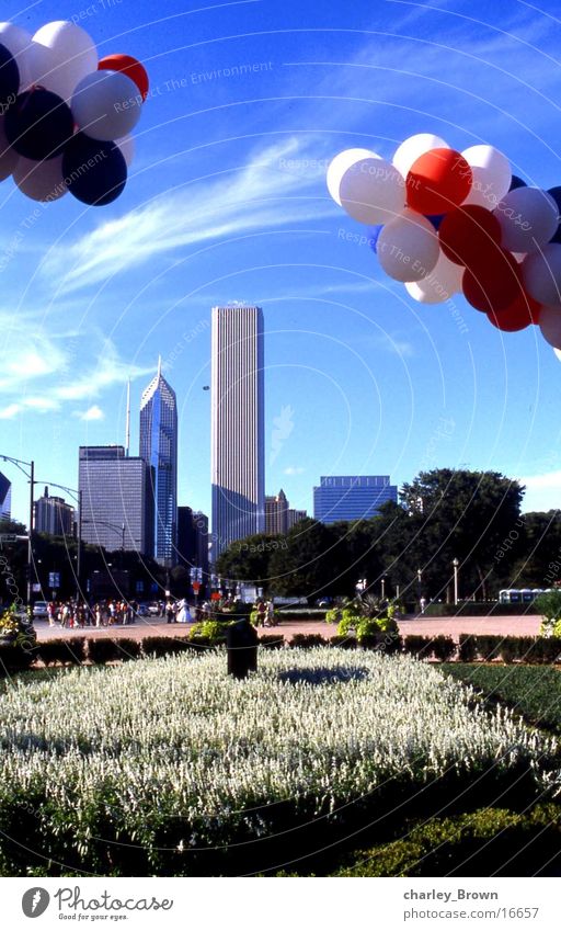 chicagos luftballons Chicago New York City Hochaus Skyline Lufballon Luftballon