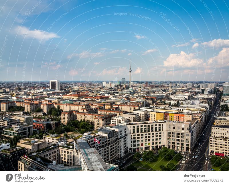 Panoramablick über Berlin und Leipziger Platz II Berlin_Aufnahmen_2019 berlin derProjektor dieprojektoren farys joerg farys Weitwinkel Panorama (Aussicht)