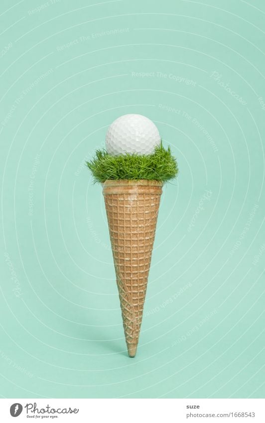 Abschlag Lebensmittel Speiseeis Ernährung Essen Fastfood Design Freude Spielen Feste & Feiern Sport Ballsport Sportveranstaltung Erfolg Golf Gastronomie