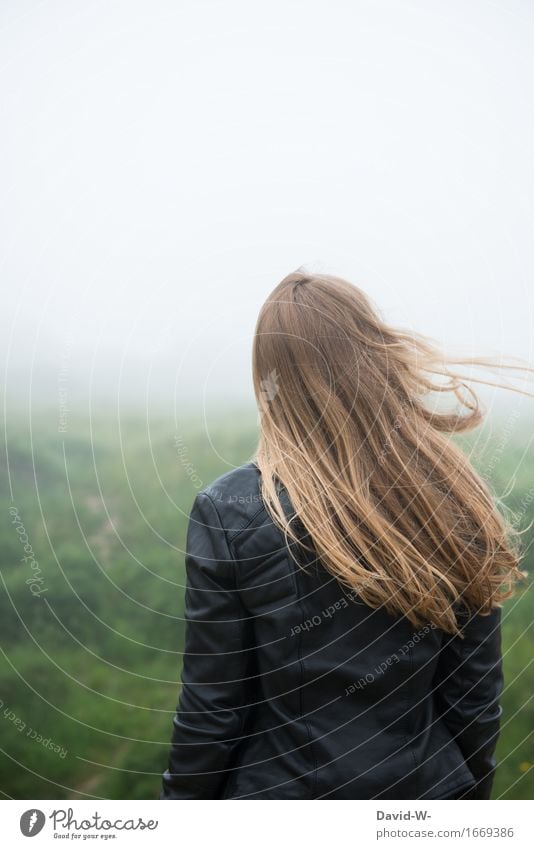 foggy Sinnesorgane Erholung ruhig Meditation Ferien & Urlaub & Reisen Mensch feminin Junge Frau Jugendliche Erwachsene Leben 1 Umwelt Natur Landschaft Luft