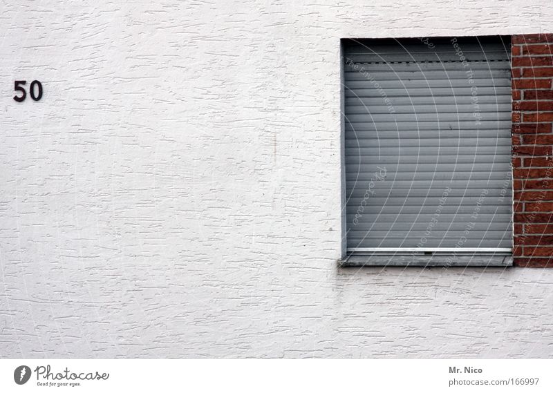 Geschlossene Gesellschaft Außenaufnahme Wohnung Haus Traumhaus Renovieren Dorf Einfamilienhaus Bauwerk Gebäude Architektur Mauer Wand Fassade Fenster