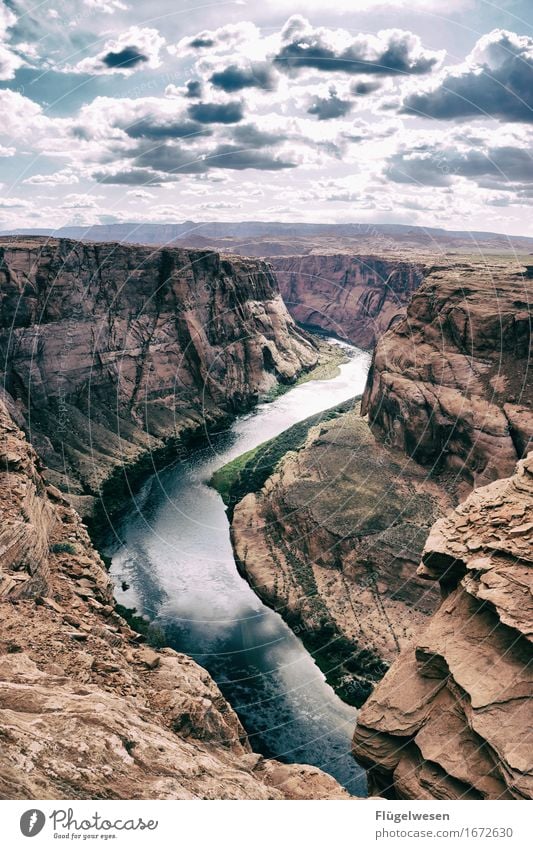 Horseshoe Bend (Arizona) [2] schön Ausflug Berge u. Gebirge Landschaft Wasser Fluss Sehenswürdigkeit berühren Aussicht USA Nationalpark Amerika Page