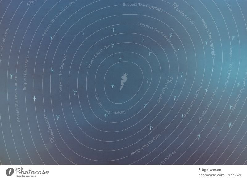 Windenergie Windkraftanlage Erneuerbare Energie Energiewirtschaft Meer Offshore Elektrizität Windrad Stromkraftwerke Flugzeug drehen