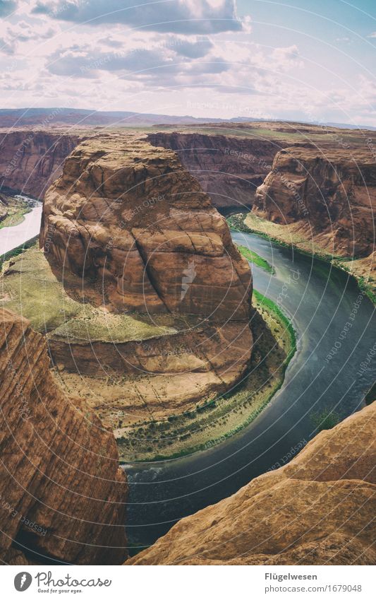 Horseshoe Bend (Arizona) [9] schön Ausflug Berge u. Gebirge Landschaft Wasser Fluss Sehenswürdigkeit genießen Aussicht USA Nationalpark Amerika Page