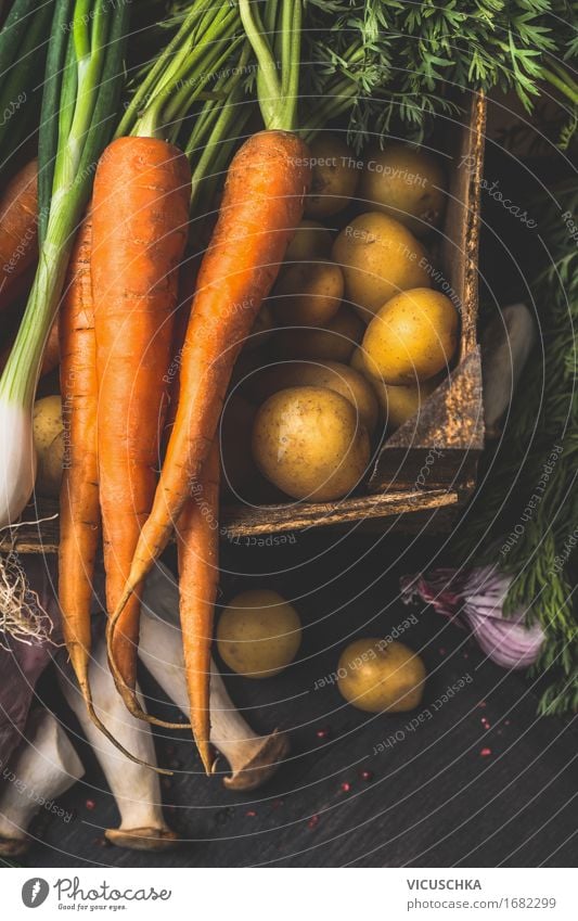 Bio Gemüse für gesundes Kochen Lebensmittel Ernährung Bioprodukte Vegetarische Ernährung Diät Stil Design Gesundheit Gesunde Ernährung Tisch Küche Natur