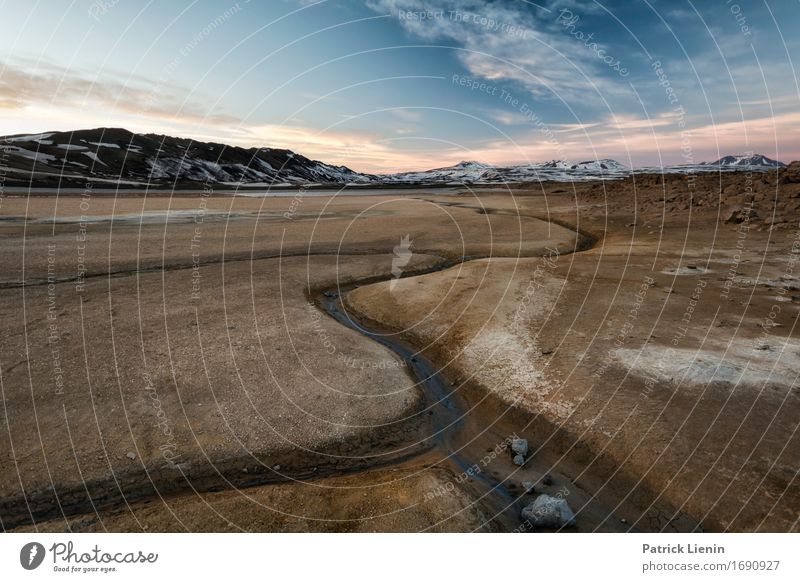 Krafla Leben Ferien & Urlaub & Reisen Abenteuer Sonne Insel Winter Berge u. Gebirge Umwelt Natur Landschaft Urelemente Erde Himmel Wolken Klima Klimawandel