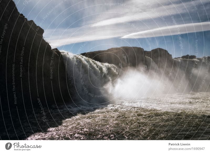 Godafoss schön Leben Wohlgefühl Zufriedenheit Sinnesorgane Erholung ruhig Ferien & Urlaub & Reisen Abenteuer Ferne Freiheit Kreuzfahrt Insel Umwelt Natur