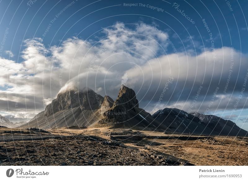 Stokksnes schön Leben Sinnesorgane Erholung ruhig Ferien & Urlaub & Reisen Abenteuer Strand Meer Insel Berge u. Gebirge Umwelt Natur Landschaft Urelemente Erde