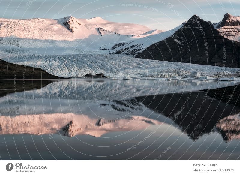 Jokulsarlon schön Leben Wohlgefühl Zufriedenheit Sinnesorgane Erholung ruhig Ferien & Urlaub & Reisen Tourismus Ausflug Abenteuer Ferne Sonne Insel Winter