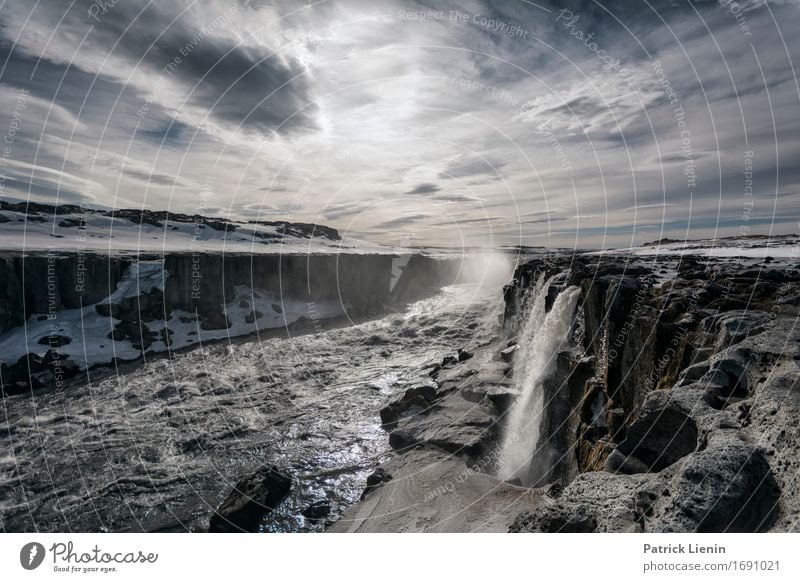 Detifoss schön Leben Wohlgefühl Zufriedenheit Sinnesorgane Erholung ruhig Meditation Ferien & Urlaub & Reisen Abenteuer Insel Umwelt Natur Landschaft Urelemente