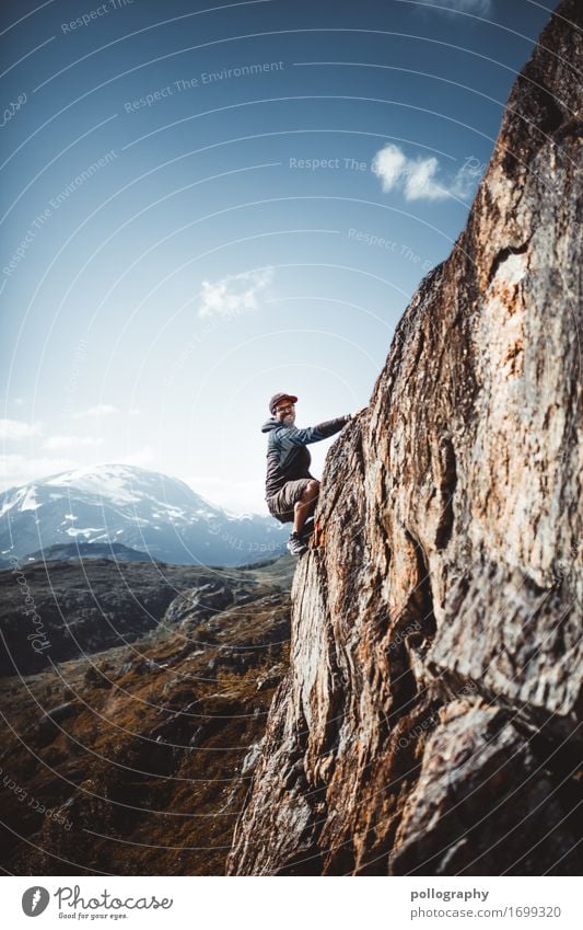 Climbing Lifestyle Freizeit & Hobby Ferien & Urlaub & Reisen Tourismus Ausflug Abenteuer Ferne Freiheit Berge u. Gebirge Klettern Bergsteigen maskulin