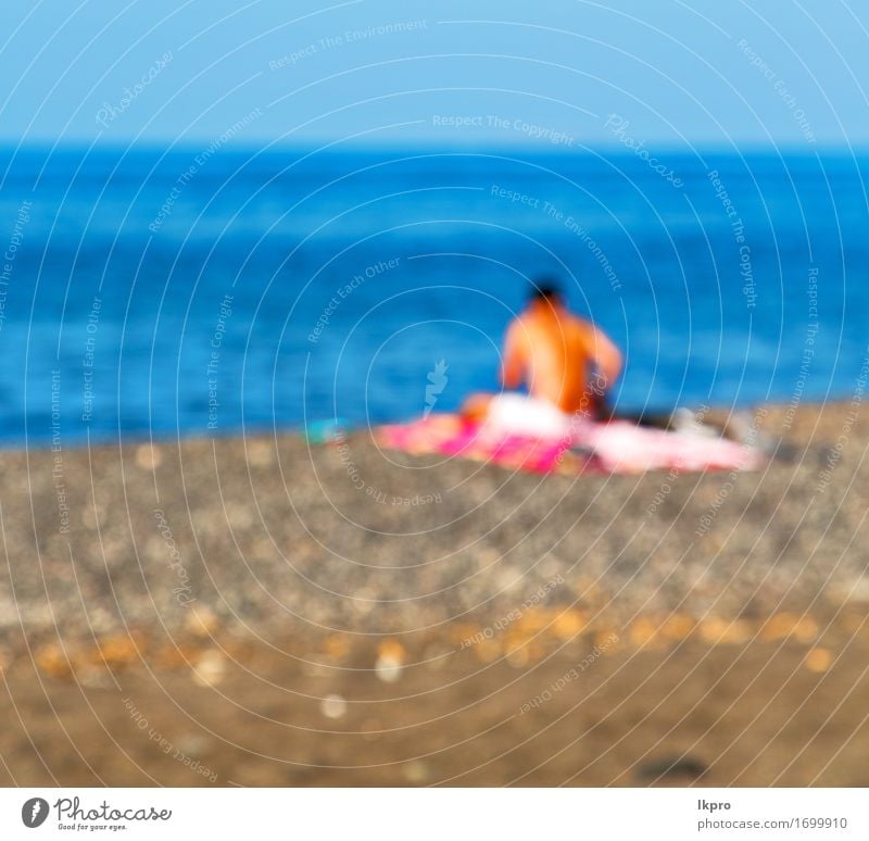 Insel Rock Meer und Strand Himmel schön Ferien & Urlaub & Reisen Sommer Stuhl Natur Landschaft Sand Wolken Horizont Hügel Felsen Küste Stein dreckig grau