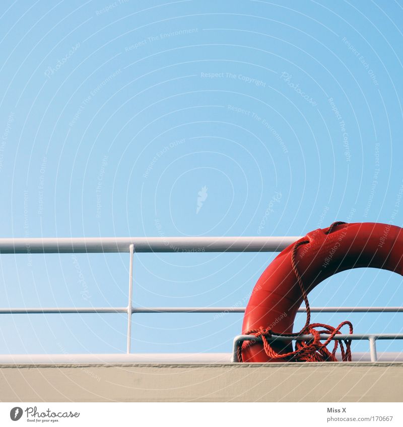 für Notfälle Farbfoto Außenaufnahme Detailaufnahme Menschenleer Ferien & Urlaub & Reisen Tourismus Abenteuer Kreuzfahrt Meer Schönes Wetter Küste Nordsee Ostsee