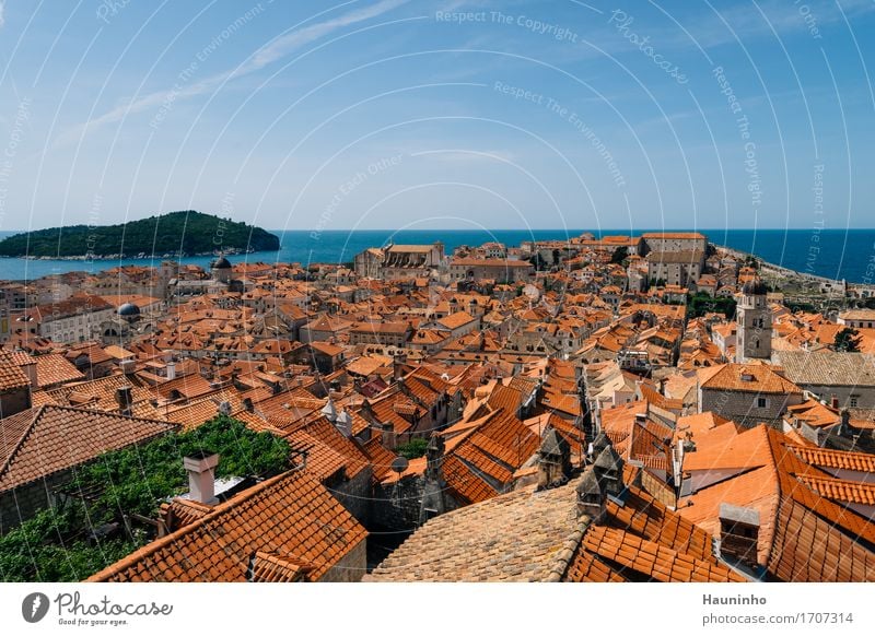 Dubrovnik Xlll Ferien & Urlaub & Reisen Sightseeing Städtereise Sommerurlaub Wasser Himmel Schönes Wetter Pflanze Meer Insel Kroatien Stadt Hafenstadt