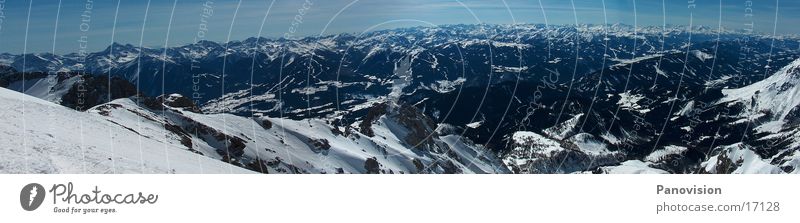 Dachstein-Tauern Panorama Winter Panorama (Aussicht) Dachsteingruppe Ereignisse Natur Berge u. Gebirge Freeride Tiefschnee groß Panorama (Bildformat)