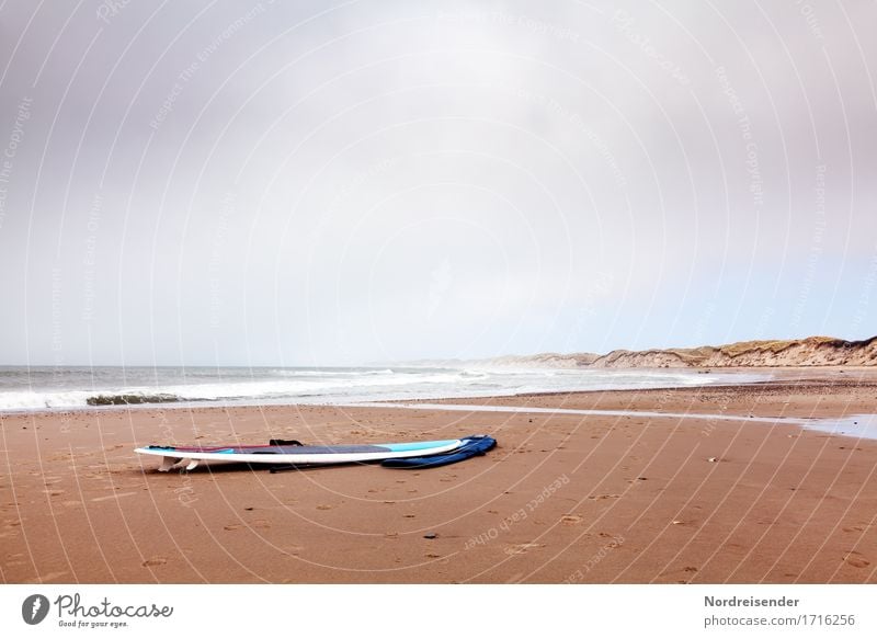 Nordsee Freizeit & Hobby Ferien & Urlaub & Reisen Ferne Freiheit Strand Meer Sport Wassersport Natur Landschaft Urelemente Sand Luft Wolken Sommer