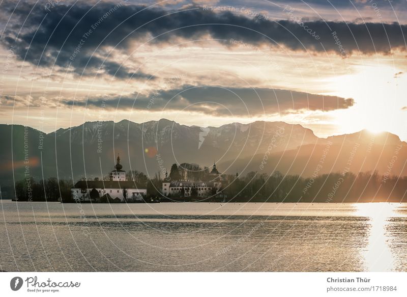 Gmunden Wellness harmonisch Wohlgefühl Zufriedenheit Sinnesorgane Erholung ruhig Meditation Angeln Ferien & Urlaub & Reisen Tourismus Ausflug Freiheit Winter