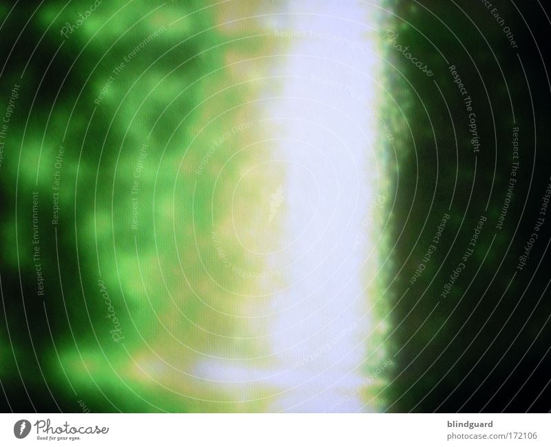 Bildstörung Farbfoto Detailaufnahme Menschenleer Kunstlicht Licht Kontrast Lichterscheinung Unschärfe Totale Fernseher Bildschirm Hardware Technik & Technologie