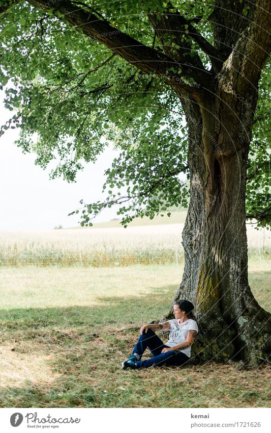 Sommertag Lifestyle Wohlgefühl Zufriedenheit Erholung Freizeit & Hobby Ausflug Ferne Freiheit Mensch feminin Frau Erwachsene Leben 1 Umwelt Natur Landschaft