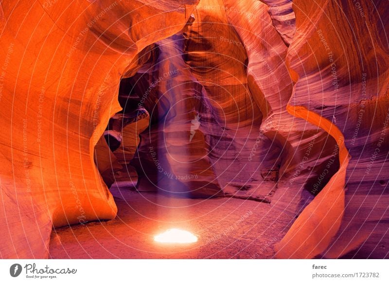 Antelope Canyon Navajo Tribal Park Landschaft Erde Sand Sommer Schönes Wetter Regen Felsen Wüste Sehenswürdigkeit Stein genießen leuchten wandern authentisch