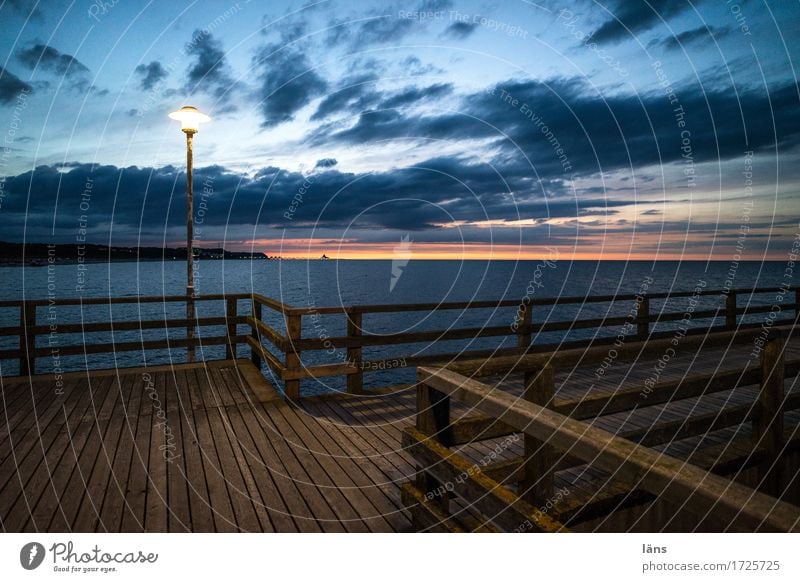 Seebrücke lll Ferien & Urlaub & Reisen Tourismus Ausflug Meer Umwelt Natur Wasser Himmel Wolken Sonnenaufgang Sonnenuntergang Sommer Küste Ostsee Insel Usedom