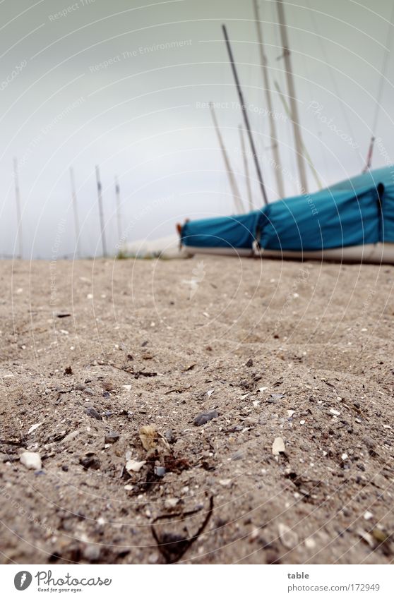 (KI09.01) Schietwedder Farbfoto Gedeckte Farben Froschperspektive Lifestyle Freizeit & Hobby Segeln Ferien & Urlaub & Reisen Ferne Umwelt Natur Sand Wetter