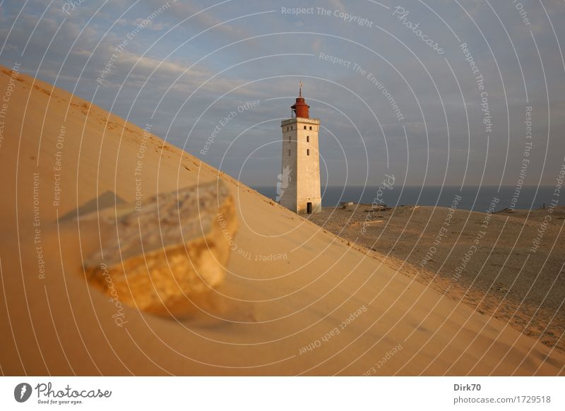 Rubjerg Knude im ersten Morgenlicht Ferien & Urlaub & Reisen Sommer Sommerurlaub Meer Landschaft Wolken Sonnenlicht Schönes Wetter Küste Nordsee