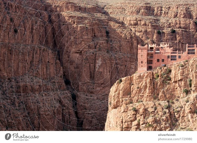 Marokko - Gorges du Dades Ferien & Urlaub & Reisen Ausflug Abenteuer Ferne Freiheit Expedition Umwelt Natur Landschaft Urelemente Erde Sand Schönes Wetter Hügel