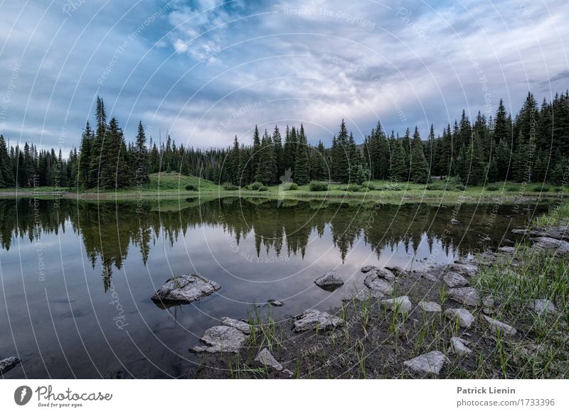 Spring Lake schön Ferien & Urlaub & Reisen Tourismus Abenteuer Sommer Berge u. Gebirge Umwelt Natur Landschaft Himmel Wolken Klima Klimawandel Baum Park Wiese