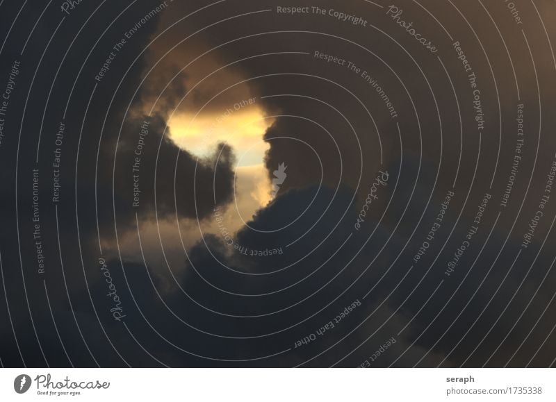 Wolken Durchbruch Loch Überfahrt Öffnung Lichterscheinung Blauer Himmel Wetter Strukturen & Formen Kumulus Hoffnung Meteorologie Luft Atmosphäre Umwelt Klima