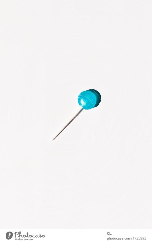 was zur verfügung stand / lolli Lebensmittel Süßwaren Lollipop Ernährung Essen ästhetisch lecker rund süß blau weiß Farbfoto Innenaufnahme Studioaufnahme