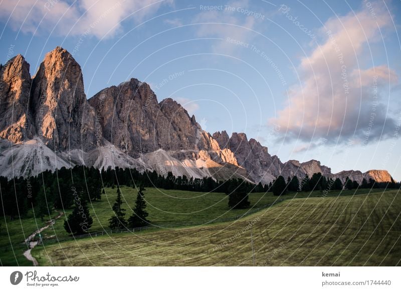 Bergparadies harmonisch Ferien & Urlaub & Reisen Abenteuer Ferne Freiheit Umwelt Natur Landschaft Pflanze Himmel Wolken Sonnenlicht Sommer Schönes Wetter Baum