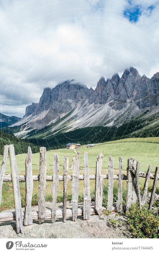 Postkarte aus den Dolomiten Leben harmonisch Wohlgefühl Zufriedenheit Sinnesorgane Erholung ruhig Freizeit & Hobby Ferien & Urlaub & Reisen Ausflug Abenteuer