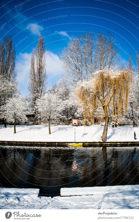 Winterstimmung am Kanal in Kreuzberg II Muster abstrakt Urbanisierung Hauptstadt Textfreiraum rechts Textfreiraum links Coolness Textfreiraum Mitte