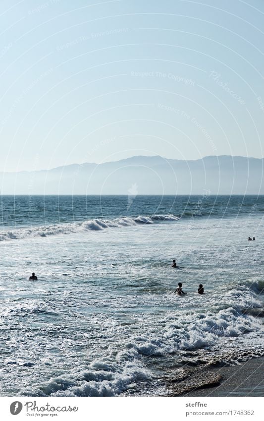 Natur II Berge u. Gebirge Küste Meer Schwimmen & Baden venice beach Los Angeles Pazifik Pazifikstrand Wellen Farbfoto Außenaufnahme