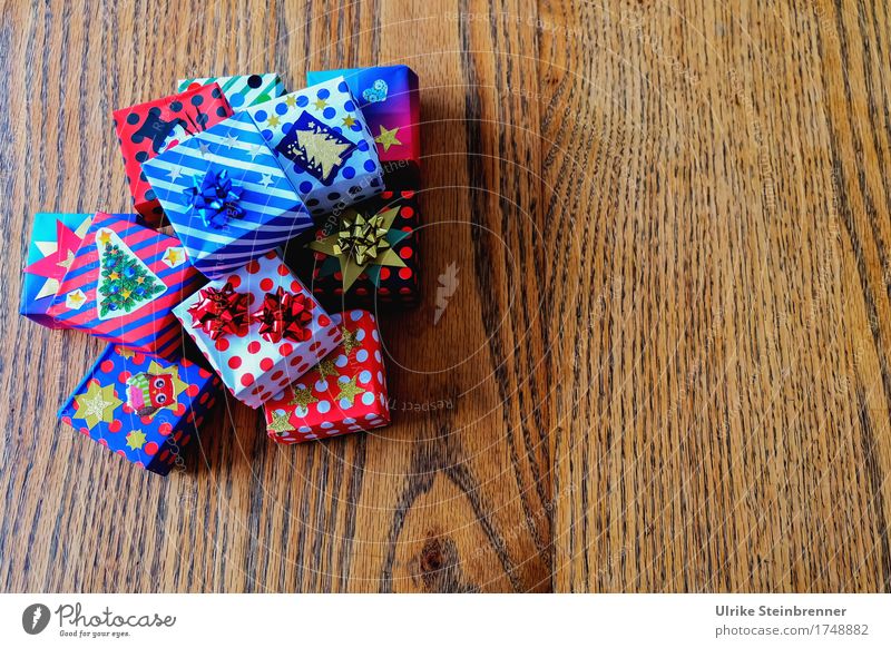 Noch mehr Päckle 1 Basteln Feste & Feiern Weihnachten & Advent Ornament Linie Streifen Schleife liegen eckig Fröhlichkeit einzigartig Vorfreude Erwartung kaufen