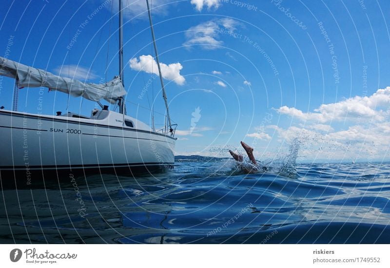 Ferien!! Sport Wassersport Schwimmen & Baden Segeln Mensch Kind Frau Erwachsene Mann Kindheit Leben Fuß 1 Umwelt Sommer Schönes Wetter Wellen Meer See Erholung